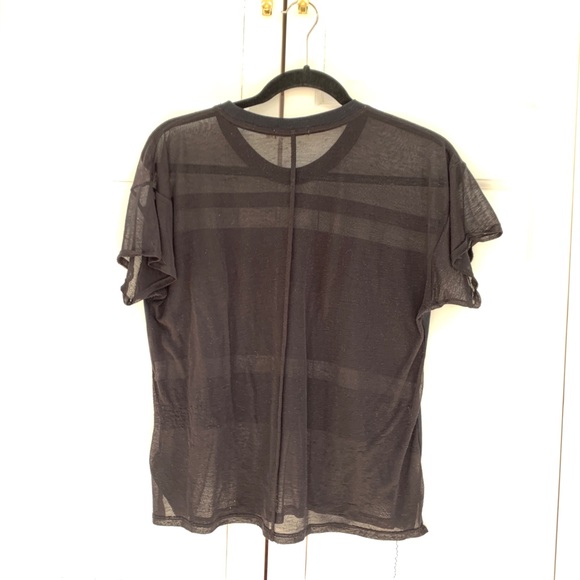 Rag & Bone /Jean Black Sheer T-shirt - Picture 8 of 11